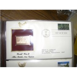 1994 22KT GOLD FIRST DAY ISSUE *US NAVY USS NORMANDY-WORLD WAR II ALLIES RETAKE NEW GUINEA*!!