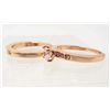 Image 2 : ROXI ROSE GOLD PLATED CRYSTAL MOSAIC DOUBLE RING SET
