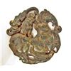 Image 1 : ARCHAIZE CHINESE JADE HAND CARVED MEDALLION BEASTS