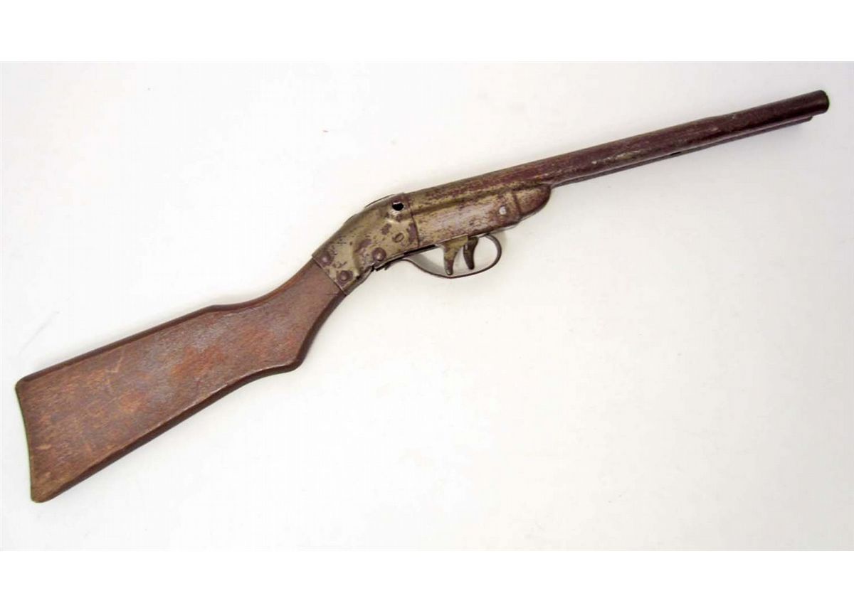 VINTAGE DOUBLE BARREL 'DAISY MFG CO' POP GUN RIFLE