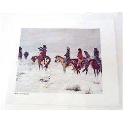 LOST IN A SNOWSTORM BY RUSSELL CANVAS GICLEE PRINT