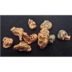 LOT OF 381.5 CTS MICHIGAN COPPER NUGGETS 9 PCS