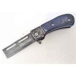 BARBER STYLE ASSIST OPEN RAZOR FOLDER KNIFE NIB