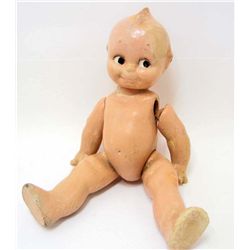 ANTIQUE COMPOSITION KEWPIE STRUNG DOLL