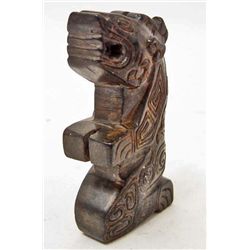 ARCHAIZE CHINESE JADE HAND CARVED KNEELING BEAST FIGURE