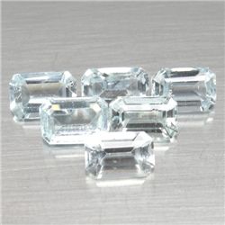 LOT OF 7.23 CTS AQUA BLUE SANTA MARIA AQUAMARINES