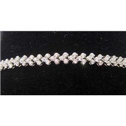ROXI PLATINUM PLATED AUSTRIAN CRYSTAL LINK BRACELET