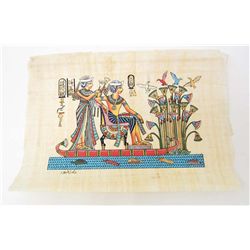 EGYPTIAN PAPYRUS HANDMADE LITHOGRAPH ART PRINT