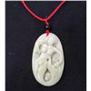 Image 1 : CHINESE PURE WHITE JADE HAND CARVED MERMAID PENDANT
