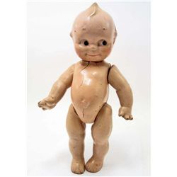 ANTIQUE COMPOSITION KEWPIE STRUNG DOLL