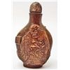 Image 2 : CHINESE ARCHAIZE HAND CARVED STONE SNUFF BOTTLE BUDDHA