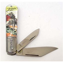 NOVELTY CUTLERY ZORRO BARLOW KNIFE - HEROES OF THE SILVER SCREEN SERIES