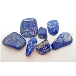 LOT OF 388 CTS AFGHANISTAN LAPIS TUMBLED 7 PCS