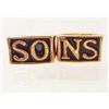 Image 1 : SONS OF ANARCHY PROP REPLICA JAX 'SO' & 'NS' RING SET