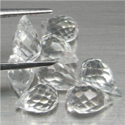 LOT OF 11.42 CTS OF WHITE BRAZILIAN TOPAZ - 8 PIECES