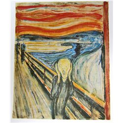 THE SCREAM BY EDVARD MUNCH CANVAS PRINT