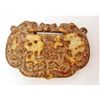 Image 1 : ARCHAIZE CHINESE JADE HAND CARVED LOCK DRAGON PHOENIX