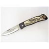 Image 1 : SMITH & WESSON SCRIMSHAW LOCKBACK KNIFE - WOLF