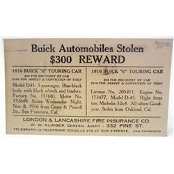 1916  WANTED POSTER POSTCARD