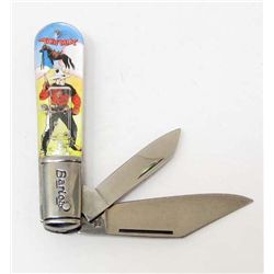 TOM MIX BARLOW NOVELTY CUTLERY KNIFE - HEROES OF THE SILVER SCREEN SERIES