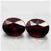 Image 1 : PAIR OF 3.46 CTS RED AFRICAN SPESSARTITE GARNETS