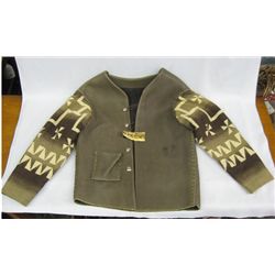 Custom Made Buffalo Hide Pendleton Mans Coat