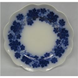 Antique Swedish Flow Blue Plate