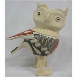 Mata Ortiz Polychrome Owl Effigy by Dulces Meleros