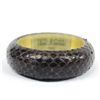 Image 1 : Ted Rossi Brown Snakeskin Bangle Bracelet