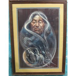 1984 Manataka American Indian Picture by C. Bourdo