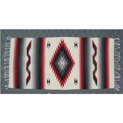 Mexican Wool Colorful Diamond Rug
