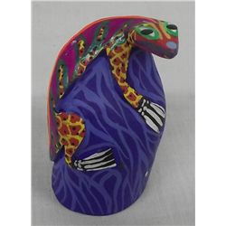 Oaxacan Alebrije Little Lizard Carving - artist Rosalba