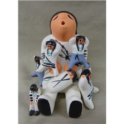 Storyteller Doll with Six Children by Dominguez