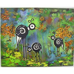 Original Oil Quail Serenity by Judy Savarese