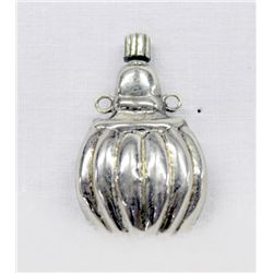 Silver  Colored Perfume Bottle with Stopper Dauber