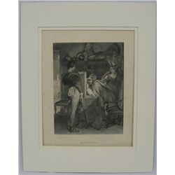 Victorian Engraving ''Salvator'' by Dan Maclise