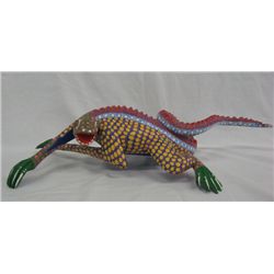 Oaxacan Alebrije Wooden Lizard by Esteban  Martin