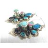 Image 2 : Navajo Sterling Multi Stone Earrings