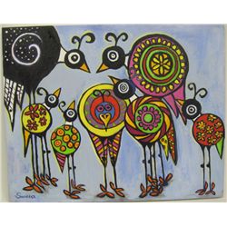 Original Oil Welcome to the Hood by Judy Savarese