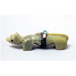 Zuni Serpentine Mountain Lion Fetish