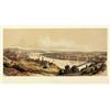 Image 1 : Pest und Ofen. Buda és Pest látképe a Gellérthegyrol, 1848. 