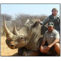 Darted White Rhinoceros Hunt in Namibia with Namib Sun Safaris - Otjiwa Safaris