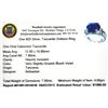 Image 2 : APP: 2k Designer Sebastian 7.80CT Oval Cut Cabochon Tanzanite and Sterling Silver Ring