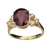 Image 1 : APP: 4.5k 14 kt. Gold, 3.25CT Ruby And Topaz Ring