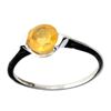 Image 1 : APP: 0.4k Designer Sebastian 1.50CT Round Cut Citrine Quartz and Sterling Silver Ring