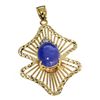 APP: 7.4k 14 kt Gold 8.04CT Tanzanite and Topaz Pendant
