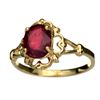 Image 1 : APP: 2.6k 14 kt. Gold, 1.30CT Oval Cut Ruby Ring