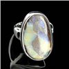 Image 1 : APP: 1.5k 12.68Grams Natural Form Boulder Opal And Sterling Silver Ring