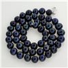 Image 1 : APP: 1.3k 18'' Black Pearl Strand with Sterling Silver Clasp Necklace