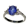 Image 1 : APP: 1.2k 1.75CT Tanzanite And Topaz Platinum Over Sterling Silver Ring